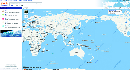 “天地圖 地理信息基礎平臺”